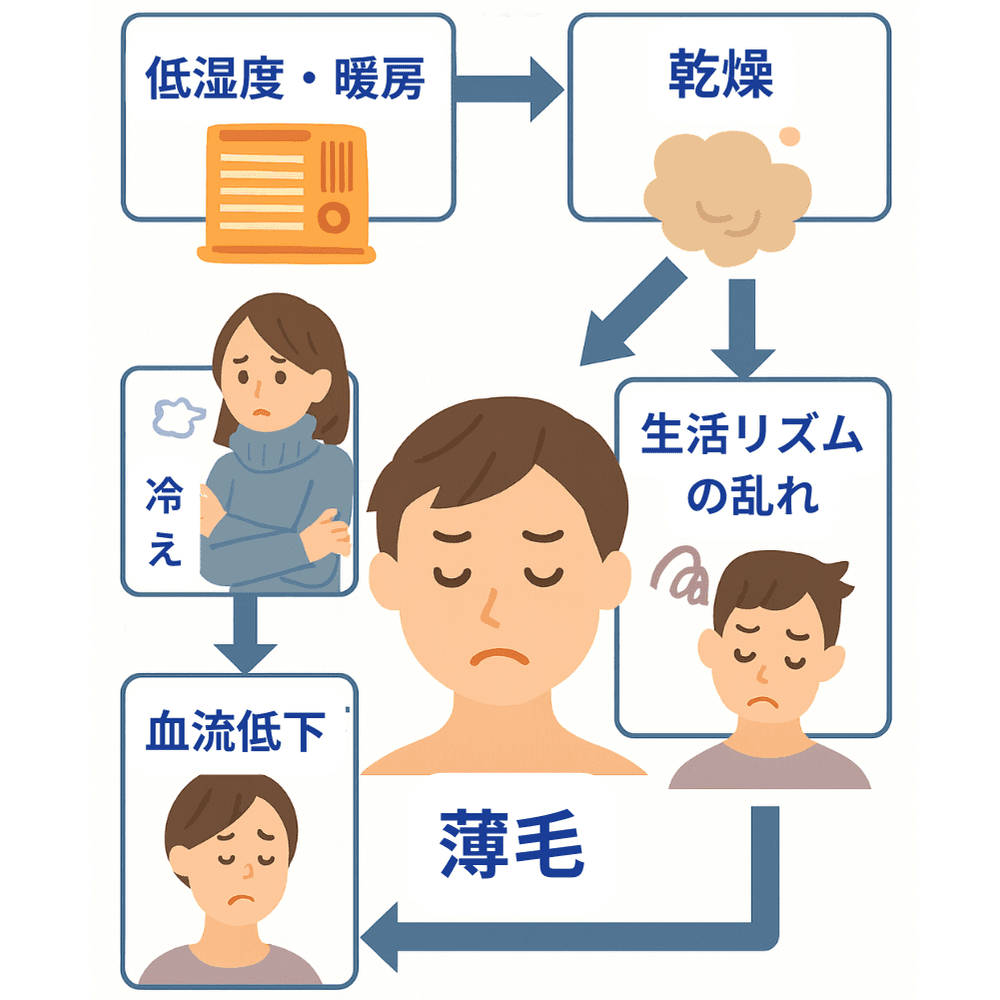 年末年始に薄毛が悪化しやすい理由