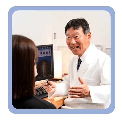 桜花クリニックでの診察の様子